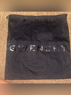 Givenchy Black Drawstring Dust Bag with Shiny Logo
